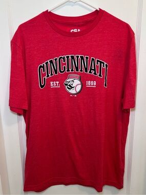 Cincinnati Reds Baseball Red Graphic T-Shirt Men’s Size L